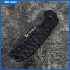 imageTyger K4 EDC Folding Pocket Knife  Stonewashed AUS8 Steel Blade with Black Titanium Ion Carbide Coating  Black G10 Handle  TGKF7A2858