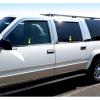 imageMade in USA Compatible with 19881998 Chevy Suburban 4PC Stainless Steel Chrome Window Sill Trim Overlay