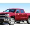 imageMade in USA Compatible with 20142018 Chevy Silverado Double Cab 4PC Stainless Steel Chrome Window Sill Trim Overlay