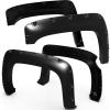 imageTyger Auto Fender Flare Compatible with 20072013 Chevy Silverado 1500 2500 3500HD NOT FIT 2007 Classic 58 Bed Smooth Textured Black Paintable BoltRiveted Style 4pc  TGFF8C4108
