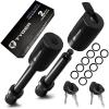 imageTyger Auto Solid Trailer Hitch Lock Pin with Locking Key  for 58 inch Pin Holes on 2 inch Receivers  TwoPack Combo  Class III IV V  19000 lb Load Rating  TGHL3U022B  Weatherproof AntiTheft2 Pack  Keyed Alike