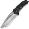 imageTyger K4 EDC Folding Pocket Knife  Stonewashed AUS8 Steel Blade  Tan G10 Handle  TGKF7A2227Black