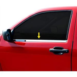 imageMade in USA Compatible with 19972003 Ford F150 Extended Cab 2PC Stainless Steel Chrome Window Sill Trim Overlay