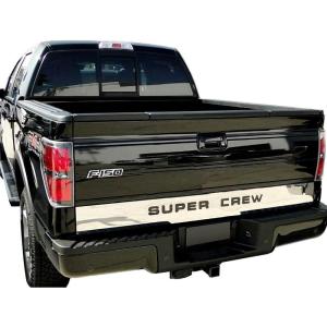 imageMade in USA Compatible with 20042014 Ford F150 Tailgate Outling Insert Overlay Cover Trim with Super Crew Letters Cutout 6quot Wide 1PC