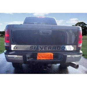 imageMade in USA Compatible with 20072013 Chevy Silverado Tailgate Chrome Stainless Steel Trim Molding Moulding Outline Accent 45quot 1pc