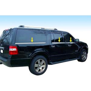 imageMade in USA Compatible with 20072017 Ford Expedition EL Longer WKeypad Cutout 6PC Window Sill Overlay