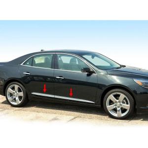 imageMade in USA Compatible with 20132015 Chevy Malibu Above Body Line Side Molding Accent Trim 1 14 Wide 4PC Overlay