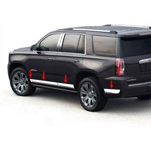 imageMade in USA Compatible with 20152020 Chevy Tahoe  GMC Yukon Panel Trim Not Body Side Molding 5 12 Wide 8PC
