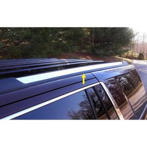 imageMade in USA Compatible with 20152020 Chevy Tahoe  GMC Yukon Roof Rack Body Molding Trim Cover 2PC
