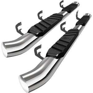 imageTyger Auto 35quot Rider Running Boards Compatible with 20072018 Chevy SilveradoGMC Sierra 1500 20072019 2500  3500HD 2019 LDLimited  Crew Cab  TGSS2C35018  Side Step Rail Nerf BarsStainless Steel