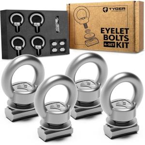 imageTyger Auto Addon Eyelet Bolts Adventure Kit  Accessories for Tyger Roof Rack Series  4 Sets Pack  304 Stainless Steel
