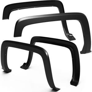 imageTyger Auto Fender Flare Compatible with 20142018 Chevy Silverado 1500 20152019 2500 3500HD 65 ampamp 8 Bed FineTextured Black Paintable Factory Style 6pc  TGFF6C4368