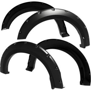 imageTyger Auto Fender Flare Compatible with 20152017 Ford F150 Smooth Textured Black Paintable BoltRiveted Style 4pc  TGFF8F4168