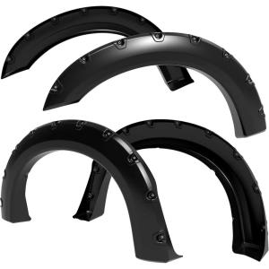 imageTyger Auto Fender Flares Compatible with 19992007 Ford F250 F350 Super Duty Smooth Textured Paintable BoltRiveted Style 4pc  TGFF8F4098