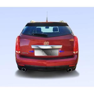 imageTyger Auto Made in USA Compatible with 20102016 Cadillac SRX Gas Cap Chrome Stainless Steel Fuel CoverLicense Plate Bezel