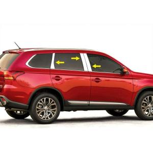 imageTyger Auto Made in USA Compatible with 20142018 Mitsubishi Outlander Stainless Steel Chrome Pillar Post Trim 6PC