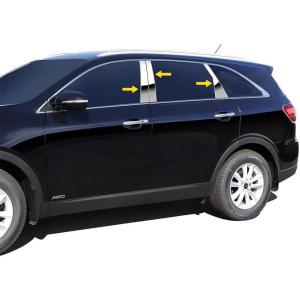 imageTyger Auto Made in USA Compatible with 20162018 Kia Sorento Stainless Steel Chrome Pillar Post Trim 6PC