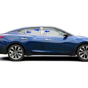 imageTyger Auto Made in USA Compatible with 20162018 Nissan Maxima Stainless Steel Chrome Pillar Post Trim 6PC