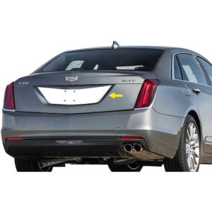 imageTyger Auto Made in USA Compatible with 20162019 Cadillac CT6 Stainless Steel Chrome License Plate Backdrop 1PCLicense Plate Backdrop