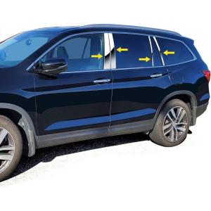 imageTyger Auto Made in USA Compatible with 20162020 Honda Pilot Stainless Steel Chrome Pillar Post Trim 8PC