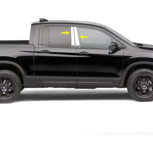 imageTyger Auto Made in USA Compatible with 20172018 Honda Ridgeline Chrome Stainless Steel Pillar Post 4PC Set