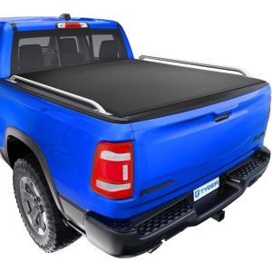 imageTyger Auto T2 Low Profile Soft Rollup Truck Bed Tonneau Cover Compatible with 20192025 Ram 1500 Not Fit 1924 Classic  64quot 76quot Bed  TGBC2D6047