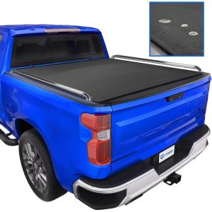 imageTyger Auto T2X Low Profile Soft Rollup in Fabric Truck Bed Tonneau Cover Compatible with 20142018 Chevy Silverado GMC Sierra 1500 2019 LDLimited  59quot 69quot Bed  TGBCXC3993
