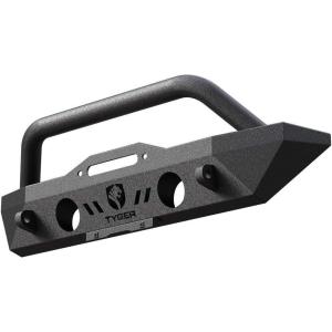 imageTyger Auto TGBP6J70078 Tyger Fury Stubby Front Bumper wWinch Plate Compatible with 20072026 Jeep Wrangler JKJL 20202026 Gladiator  Textured Black