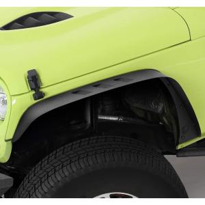 imageTyger Auto TGFF7J62578 Slim Flat Style Steel Fender Flares Front ampamp Rear 4PCS Set Black Textured Compatible with 20072018 Jeep Wrangler JK Both 2 ampamp 4 Door