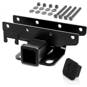 imageTyger Auto TGHC2J001B Hitch ampamp Cover Kit Custom Fit 20072018 Jeep Wrangler JK 2 Door ampamp 4 Door Unlimited Factory Style 2 inch Rear Receiver Hitch Tow Towing Trailer Hitch