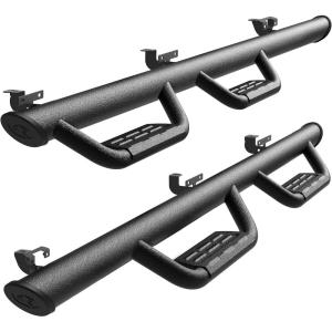 imageTyger Auto Tyger Access Running Boards Compatible with 20182026 Jeep Wrangler JL 4Door Not Fit JK  TGAS2J24007  Textured Black Drop Step Rail