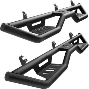 imageTyger Auto Tyger Kobra Running Boards Compatible with 20192026 Chevy Silverado GMC Sierra 1500 20202026 2500 3500HD  Crew Cab  TGKB2C25001  Textured Black Drop Step RailTacoma Double Cab 4th Gen