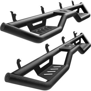 imageTyger Auto Tyger Kobra Running Boards Compatible with 20192026 Chevy Silverado GMC Sierra 1500 20202026 2500 3500HD  Crew Cab  TGKB2C25001  Textured Black Drop Step RailTundra CrewMax