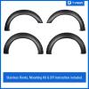 imageTyger Auto Fender Flare Compatible with 20042008 Ford F150 Exclude Heritage 20062008 Lincoln Mark LT Fleetside Rough Textured Black BoltRiveted Style 4pc  TGFF8F4017Black
