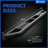 imageTyger Auto Trax Side Steps Compatible with 20242026 Toyota Tacoma  XtraCab  TGTX7T28228  Textured Black Rail Running BoardFSeries SuperCrew