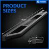 imageTyger Auto Trax Side Steps Compatible with 20242026 Toyota Tacoma  XtraCab  TGTX7T28228  Textured Black Rail Running BoardWrangler JLU 4Door