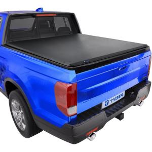 imageTyger Auto T1 Soft Rollup Truck Bed Tonneau Cover Compatible with 20172025 Honda Ridgeline  54quot 64quot Bed  TGBC1H9065T3 Soft TriFold
