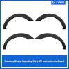 imageTyger Auto Fender Flare Compatible with 20212026 Ford Bronco Sport not fit Bronco SUV Rough Textured Black Paintable BoltRiveted Style 4pc  TGFF8F5037