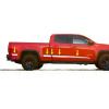 imageMade in USA Compatible with 20152018 Chevy Colorado Crew Cab Long Bed Angled Accent Generic Body Side Molding 10PC
