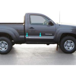 imageMade in USA Compatible with 20052015 Toyota Tacoma Reg Cab Wide 6PC Generic Body Side Molding Trim