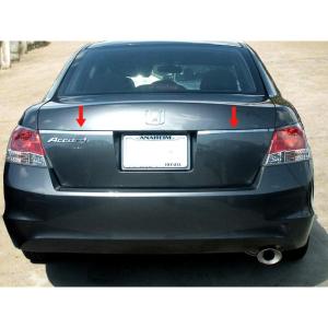 imageMade in USA Compatible with 20082012 Honda Accord Trunk Liscence Overlay Chrome Stainless Steel Molding Moulding Trim Accent 15 Wide 2PC