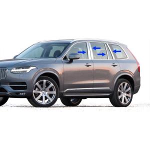 imageMade in USA Compatible with 20162025 Volvo XC90 Stainless Steel Chrome Pillar Post Trim 8PC