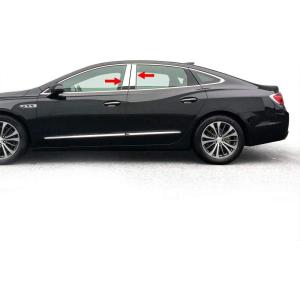 imageMade in USA Compatible with 20172019 Buick Lacrosse Chrome Stainless Steel Pillar Post 4PC Set