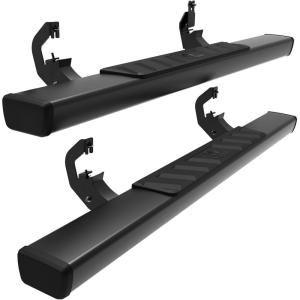 imageTyger Auto 4 Riser Running Boards Compatible with 20072018 Chevy Silverado GMC Sierra 1500 20072019 2500 3500HD 2019 LDLimited  Reg Cab  TGRS2C41188  Side Step Rails Nerf Bars