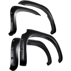 imageTyger Auto Fender Flare Compatible with 20072013 Toyota Tundra Smooth Textured Black Paintable BoltRiveted Style 4pc  TGFF8T4398