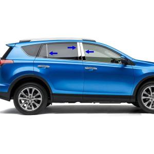 imageTyger Auto Made in USA Compatible with 20142016 Toyota RAV 4 6PC Stainless Steel Chrome Pillar Post Trim