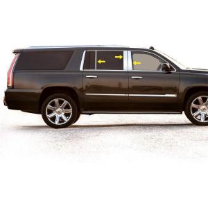 imageTyger Auto Made in USA Compatible with 20152020 Cadillac Escalade ESV Longer Version 10PC Stainless Steel Chrome Pillar Post TrimPillar Post Trim 6PC