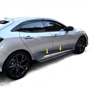 imageTyger Auto Made in USA Compatible with 20162020 Honda Civic Accent Trim 2 Wide 4PC Lower Angled Area