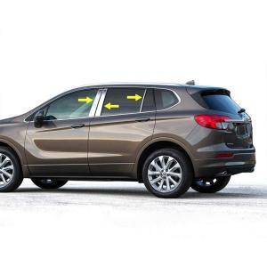 imageTyger Auto Made in USA Compatible with 20172018 Buick Envision Chrome Stainless Steel Pillar Post 6PC Set