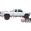 imageMade in USA Compatible with 19881998 ChevyGMC Pickup 3 Door Extended Cab WO Fender Flare Short Bed Rocker Panel Trim Body Side Moulding Without Fender Flare 625 Wide 11PC